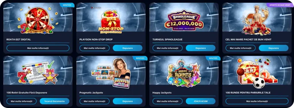 populare bonusuri online din România